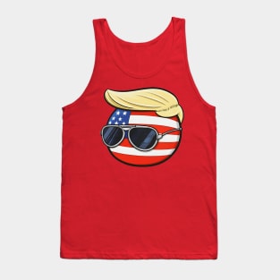 Funny Meme America Polandball Tank Top